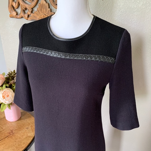 Bottega Veneta Wool Navy Dress - Picture 4 of 12